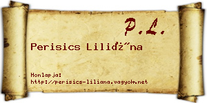 Perisics Liliána névjegykártya